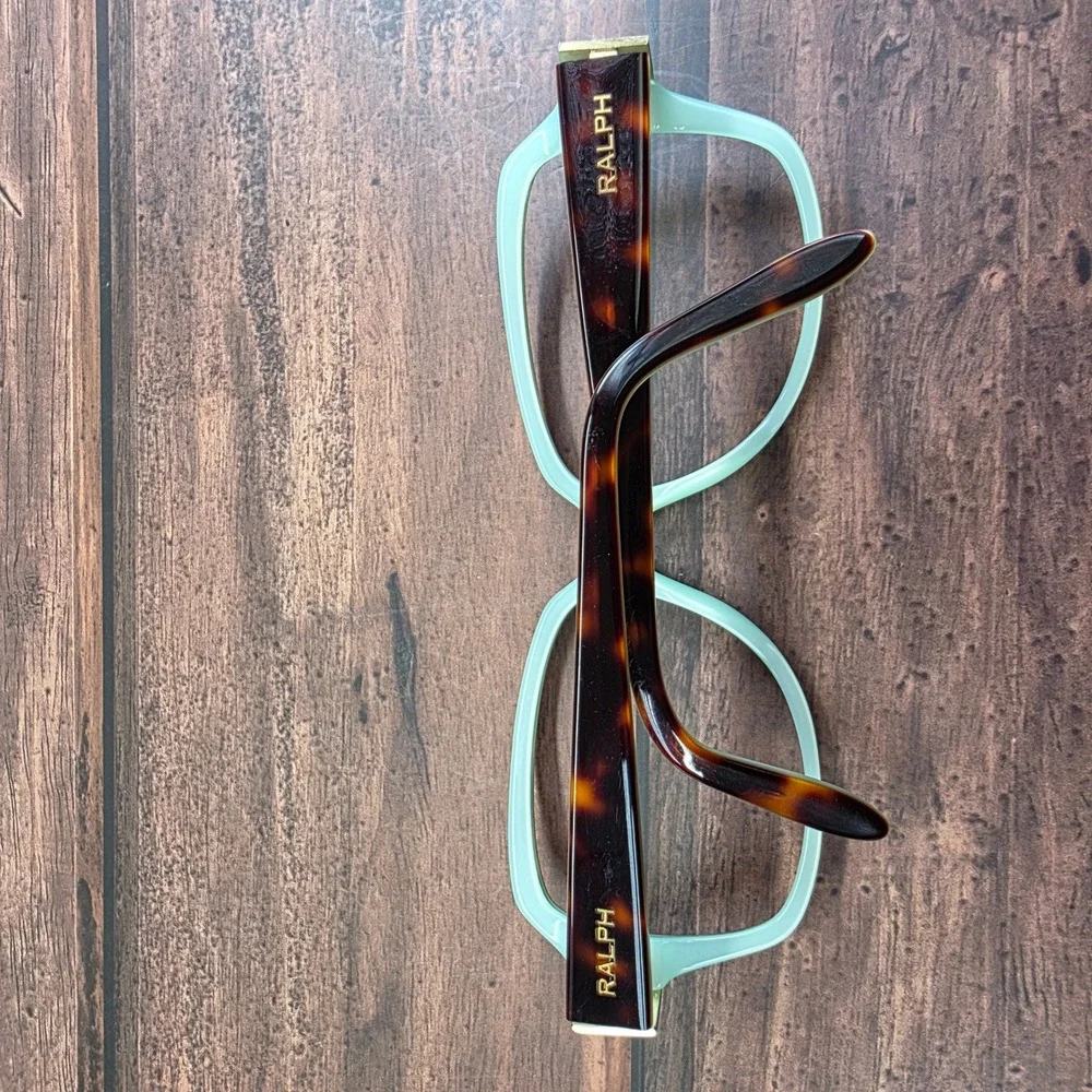Ralph Lauren RA5138 Dark Havana Mint Green Square‎ Eyeglass Frames 58-16-135